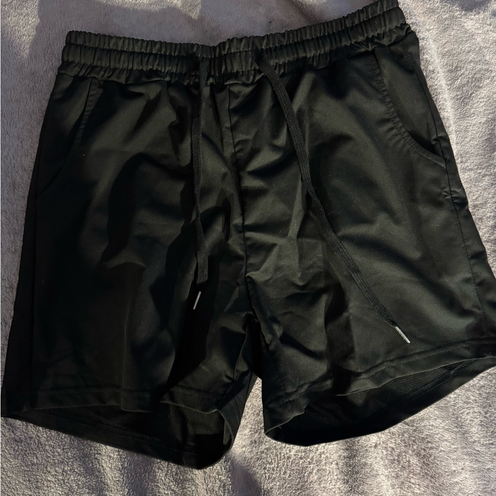Manfinity Men's Black Athletic Shorts